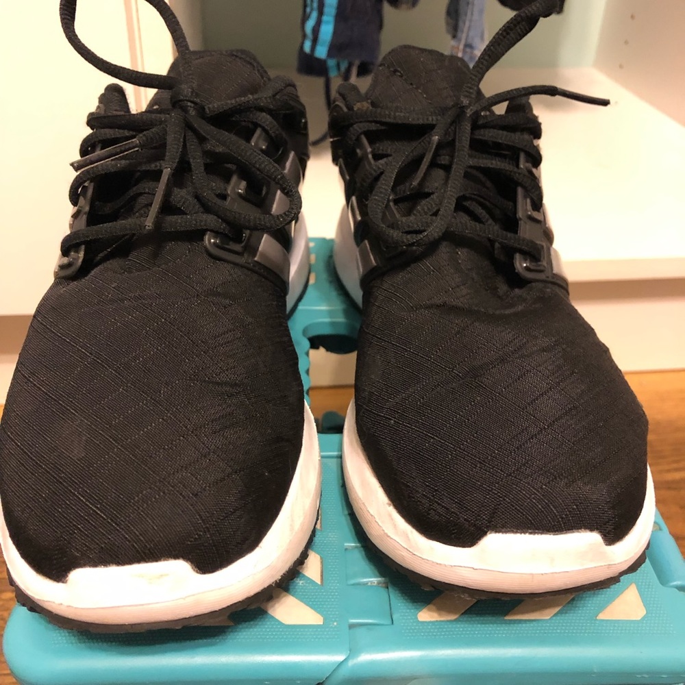 Adidas Cloudfoam Black Sneakers Running Ortholite
